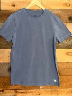 Vuori Pima Cotton Seacell T-Shirt Blue Size M